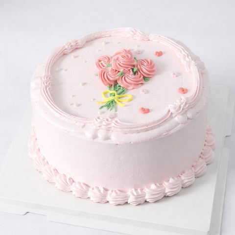 Vintage Rose Bouquet Cake