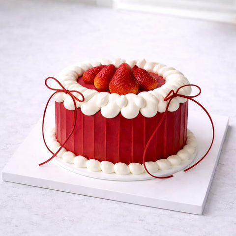 Strawberry Ribbons Cake