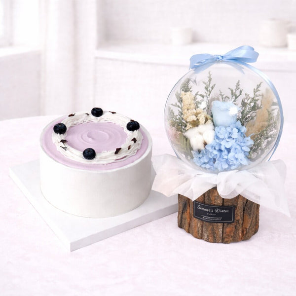6 Inch / Blue Crystal Ball Bouquet