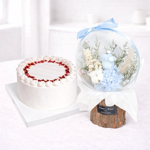 Blush Lychee Rose Cake