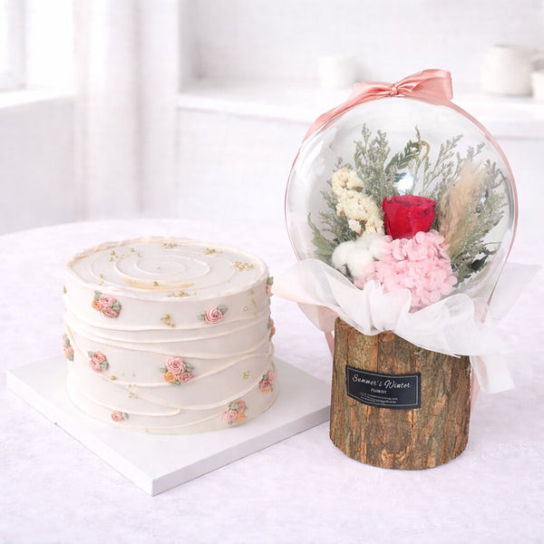 6-Inch / Red Crystal Ball Bouquet / 🍓 Strawberry